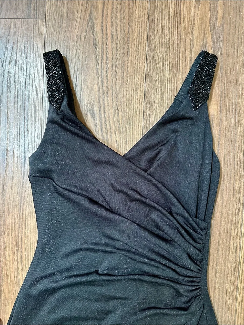 Ralph Lauren Beaded Black Tie Gown - Picture 2 of 9